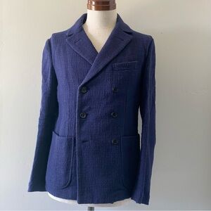 SOUTIENCOL men's navy double-breasted blazer, JP size 1 (XS)
